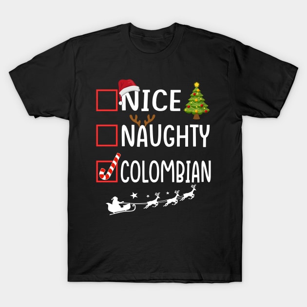 NICE NAUGHTY colombian T-Shirt by Bagshaw Gravity